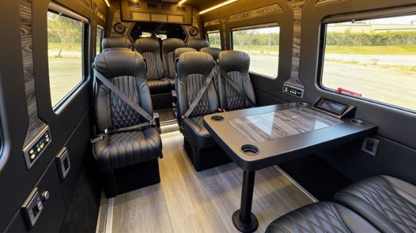 12 passenger sprinter van interior east orange