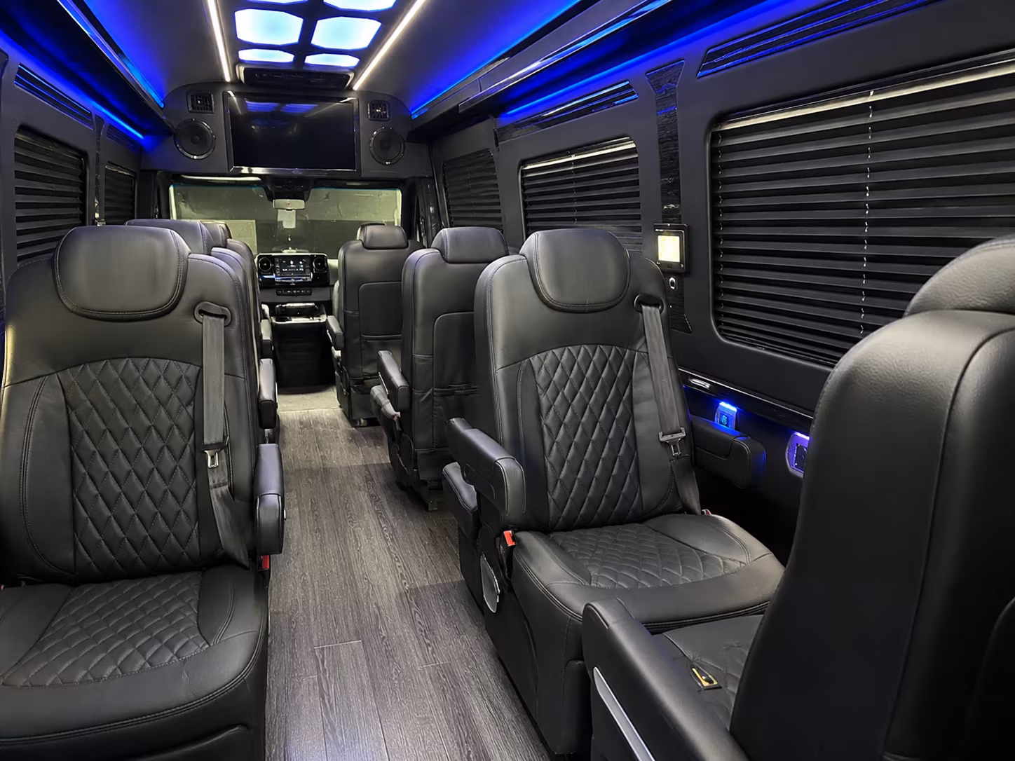 paterson 12 passenger sprinter van inside