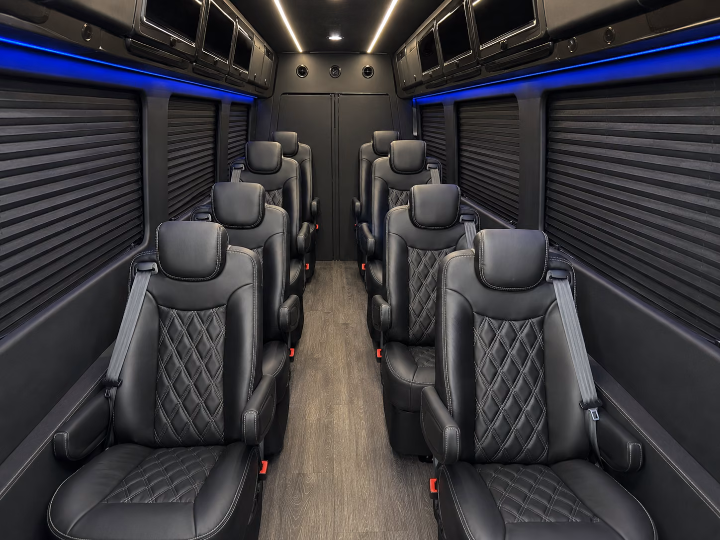 paterson 18 passenger sprinter van inside